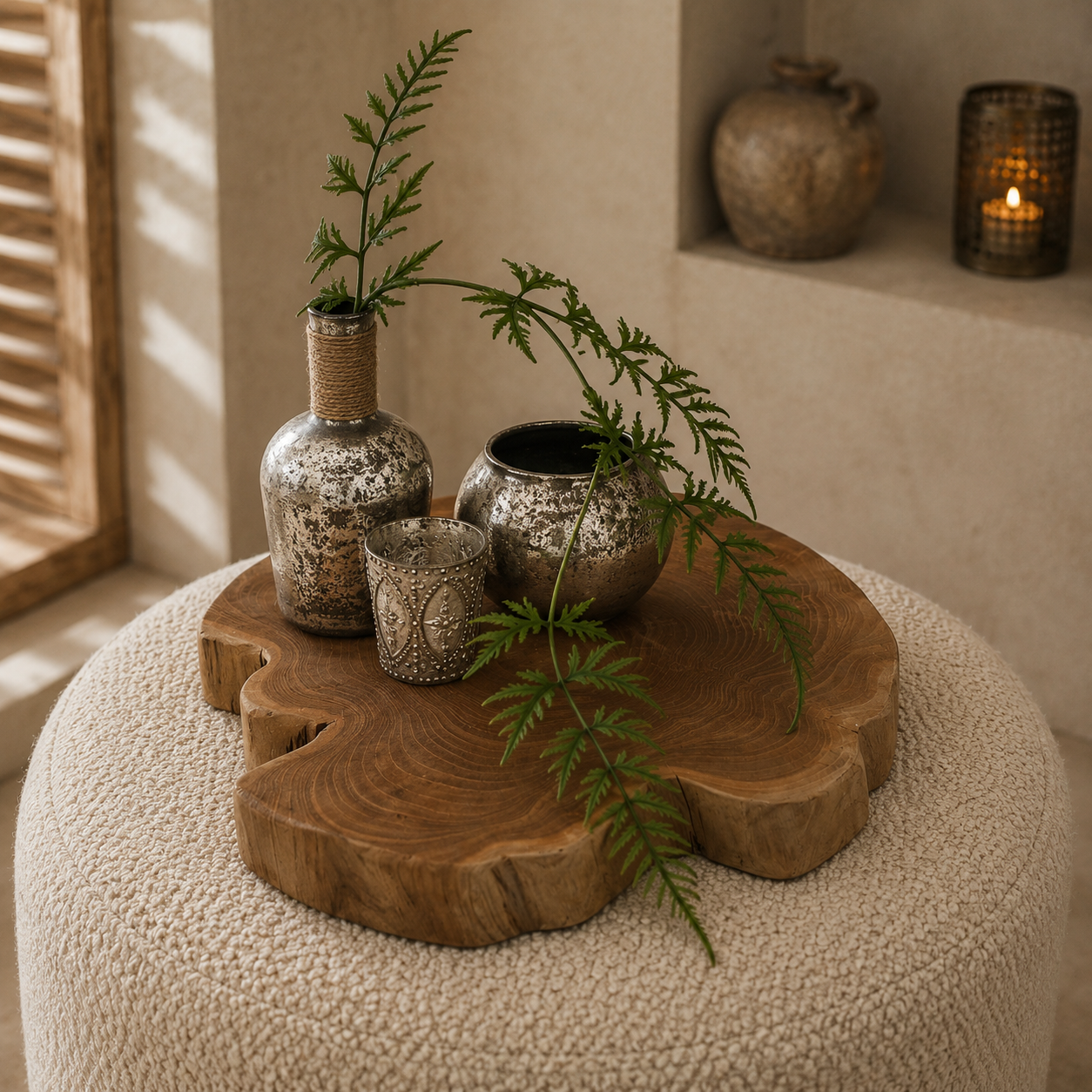 SENSE Massief Teakhouten Plateau – Natural