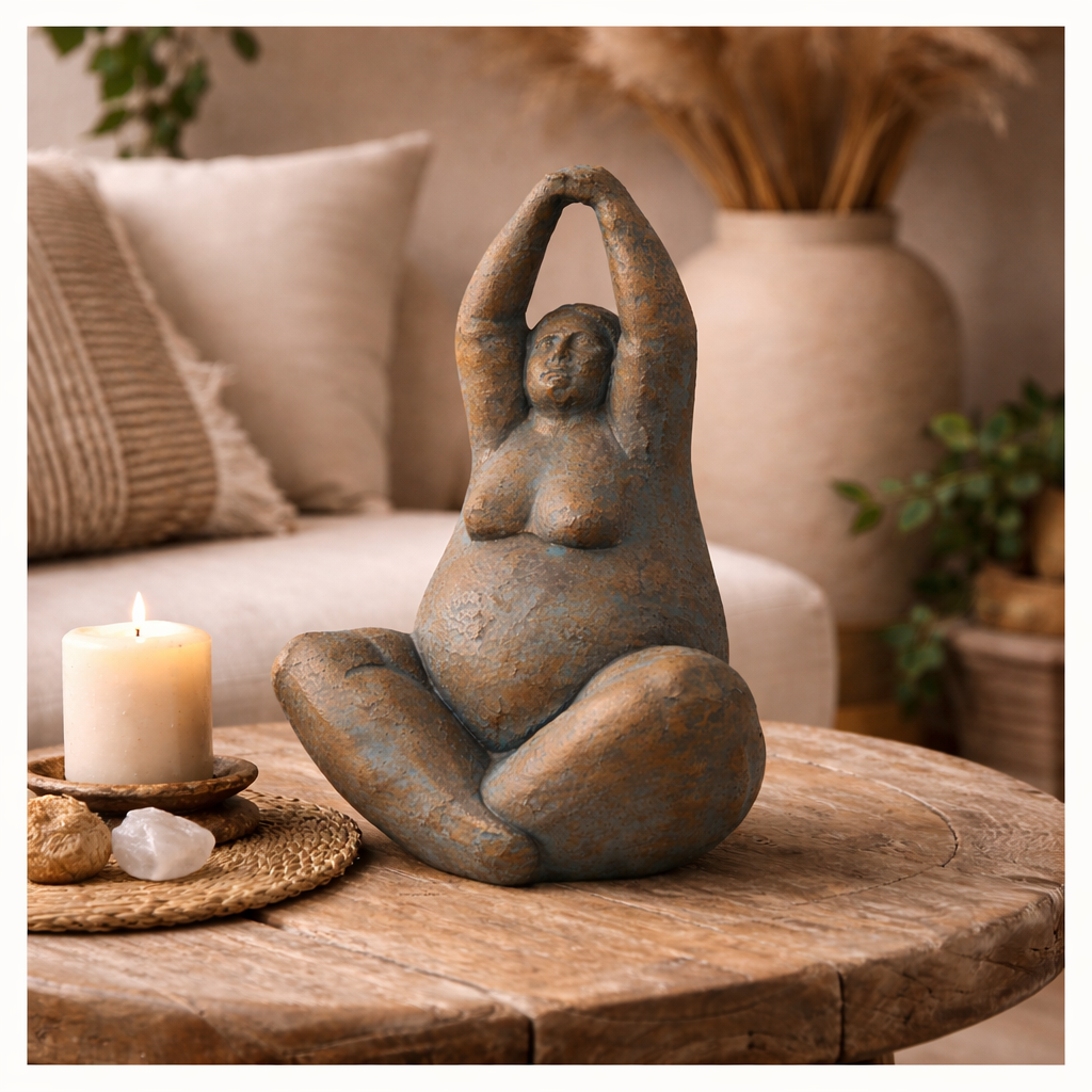 SENSE Yoga Vrouw Selvi antiek brons