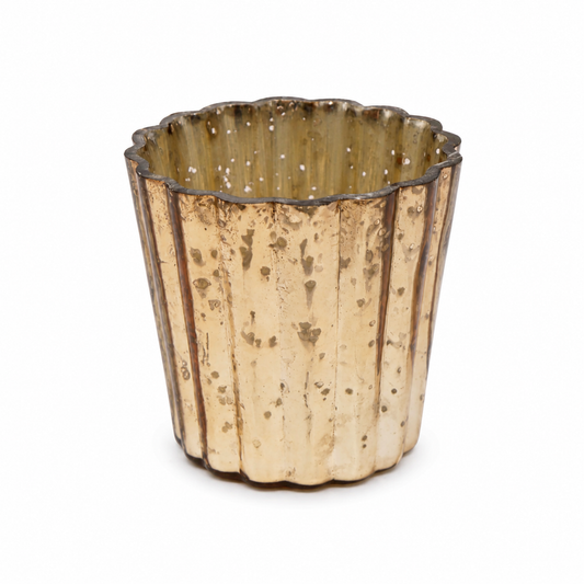 SENSE Waxine Lichthouder Amber Goud