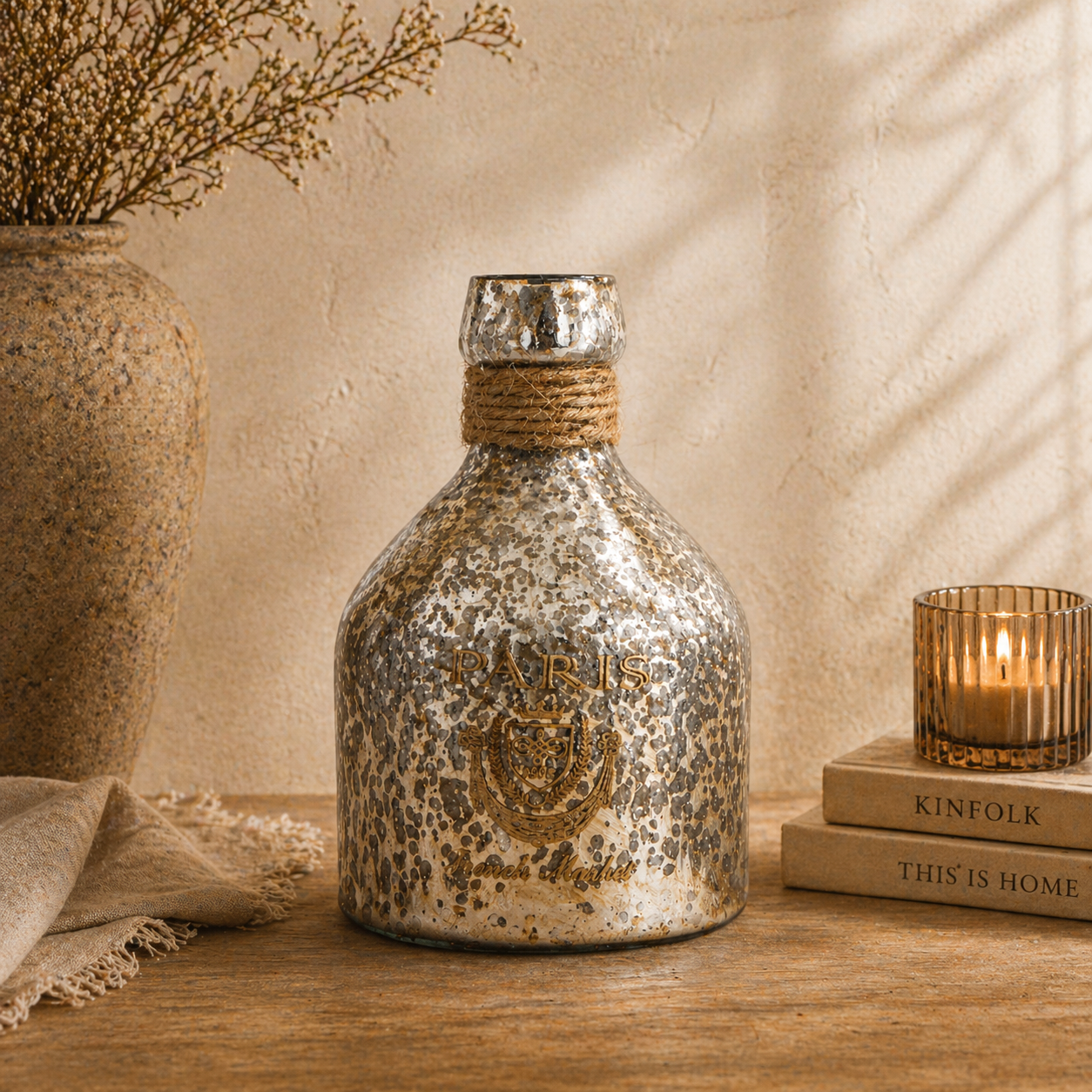 SENSE Decoratieve Flesvaas met Opdruk