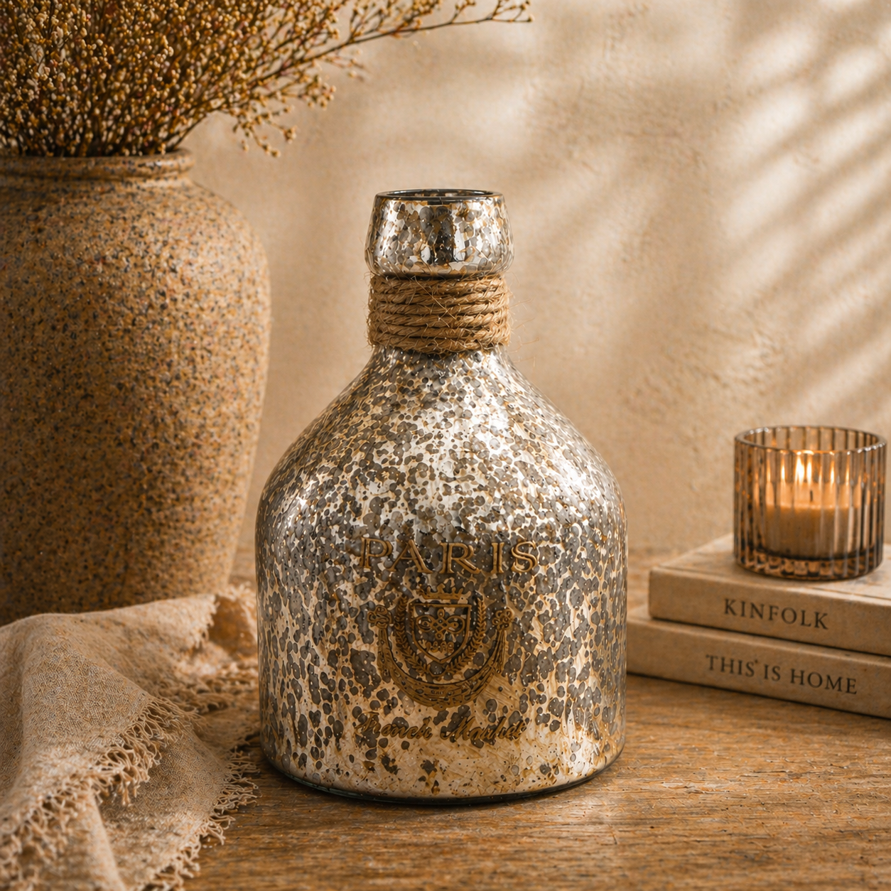 SENSE Decoratieve Flesvaas met Opdruk