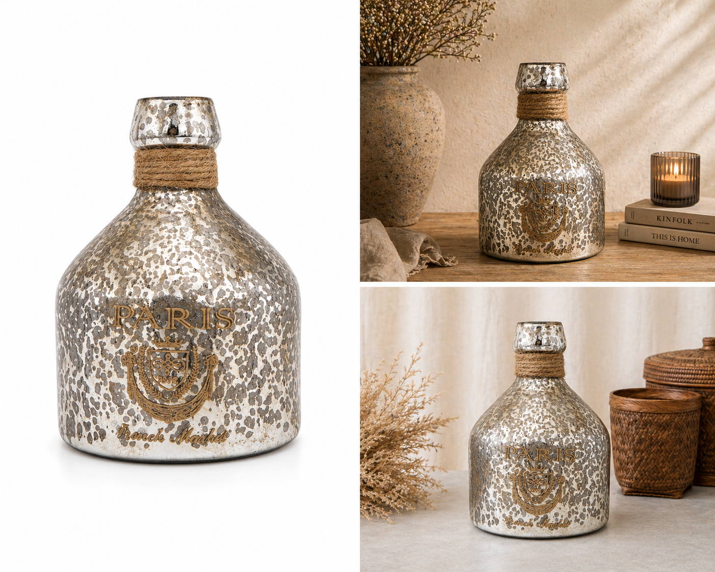 SENSE Decoratieve Flesvaas met Opdruk