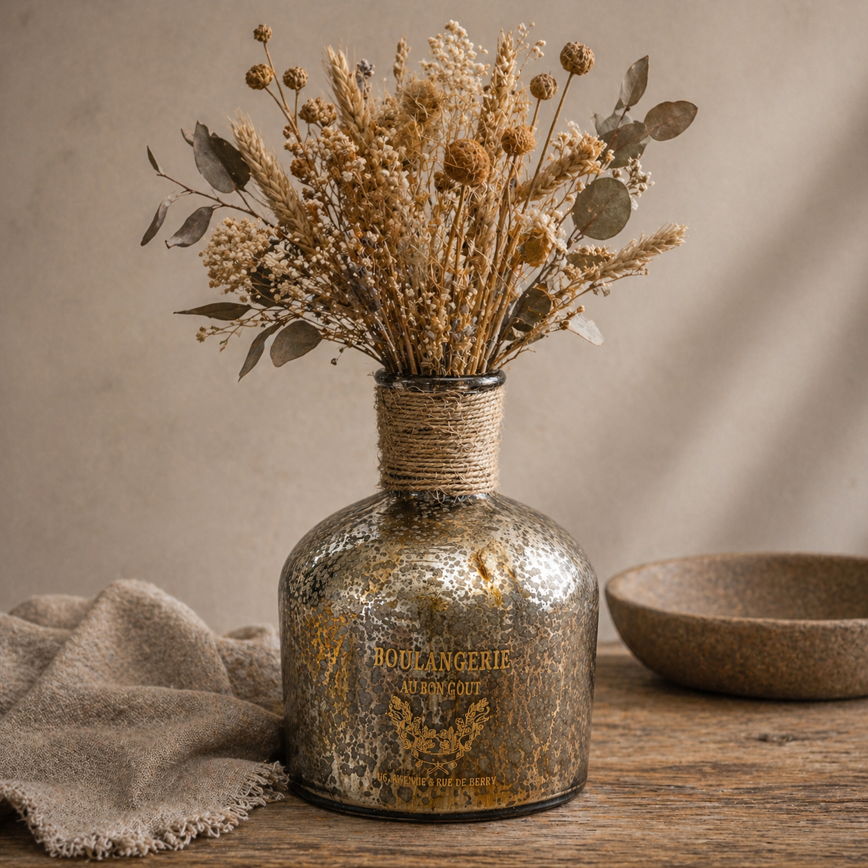 SENSE Decoratieve Flesvaas met Opdruk