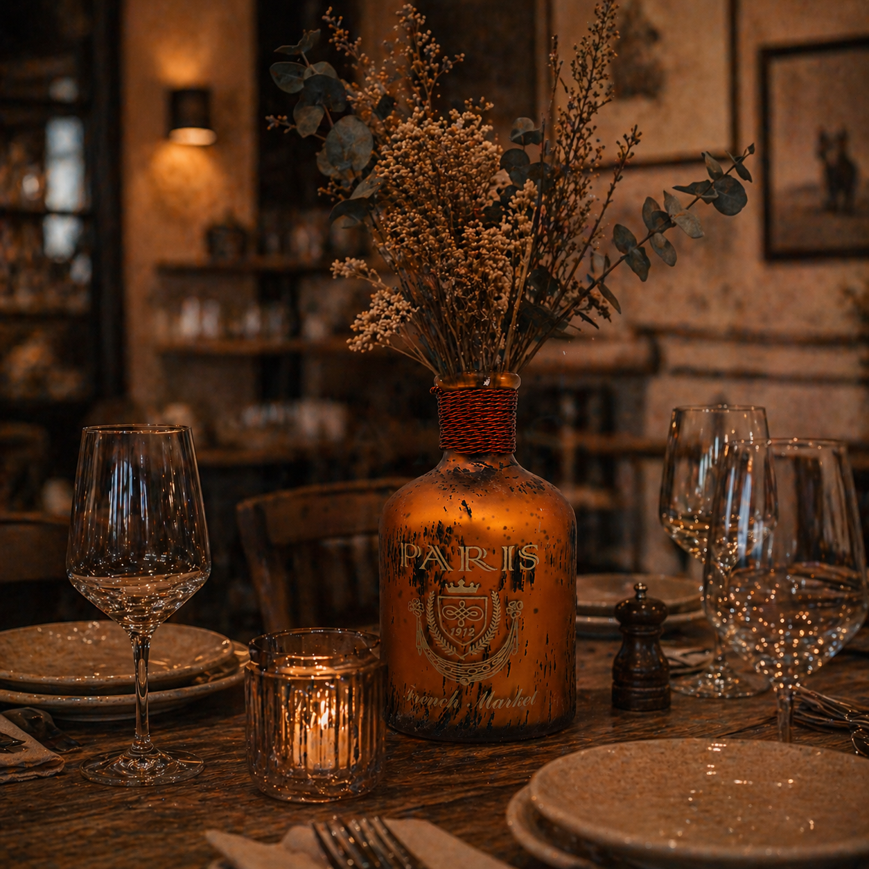 SENSE Decoratieve flesvaas Paris