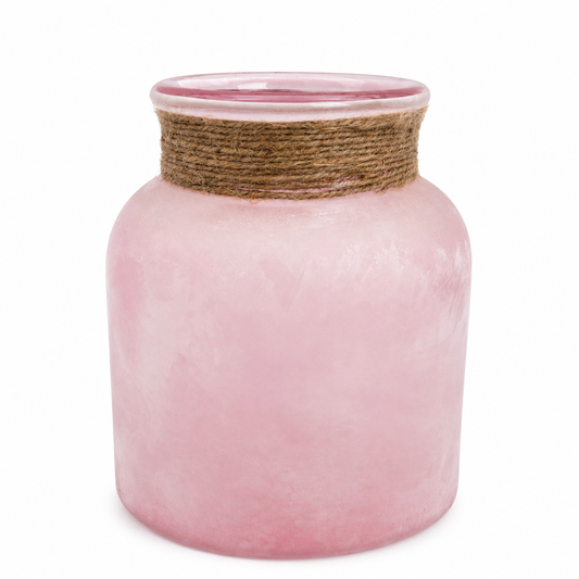 SENSE Glazen Windlicht pink Ammu