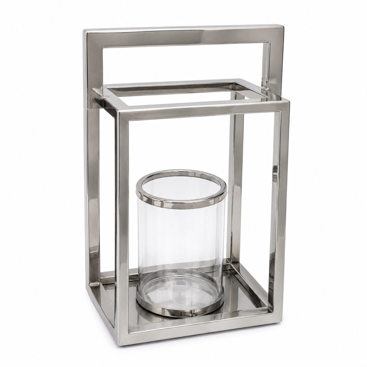 SENSE RVS Lantaarn Gepolijst met Glas