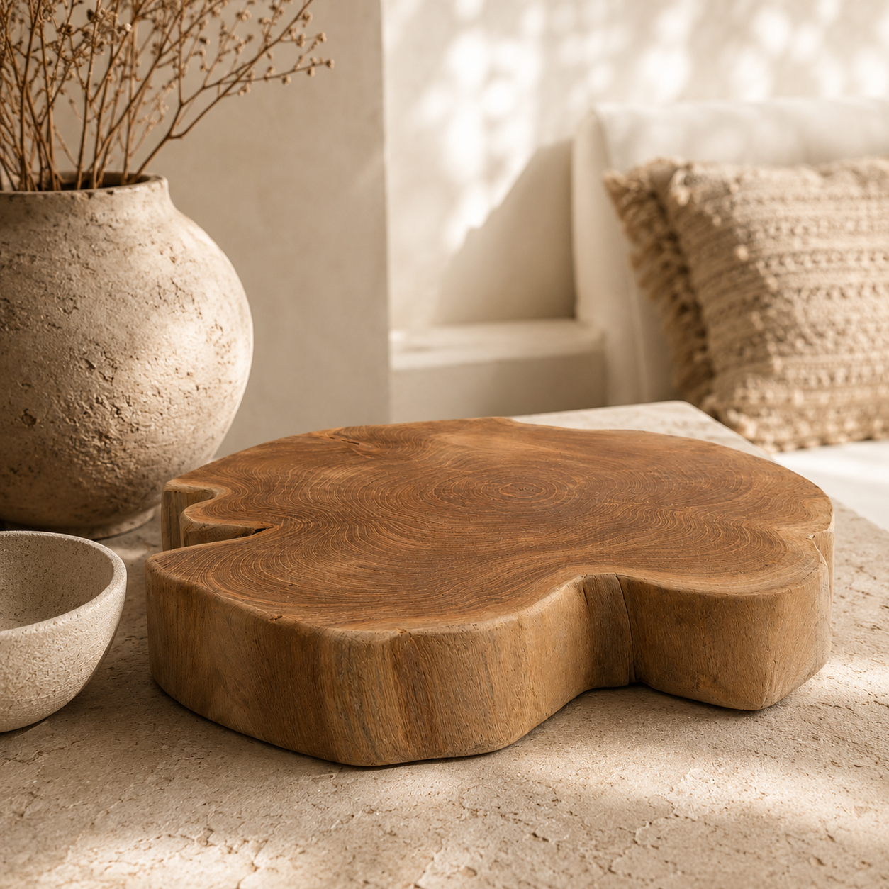 SENSE Massief Teakhouten Plateau – Natural