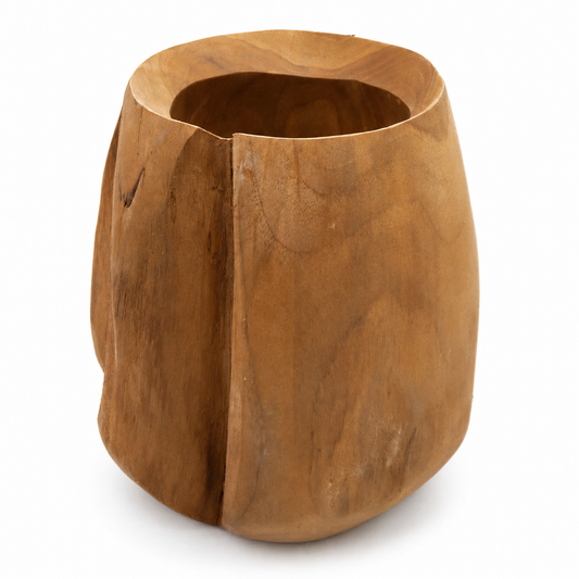 SENSE Teakhouten Vaas – Natural