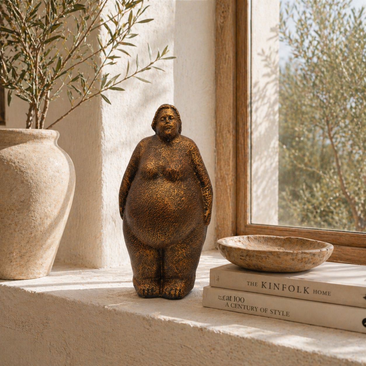 SENSE Yoga Vrouw Ambika antiek brons
