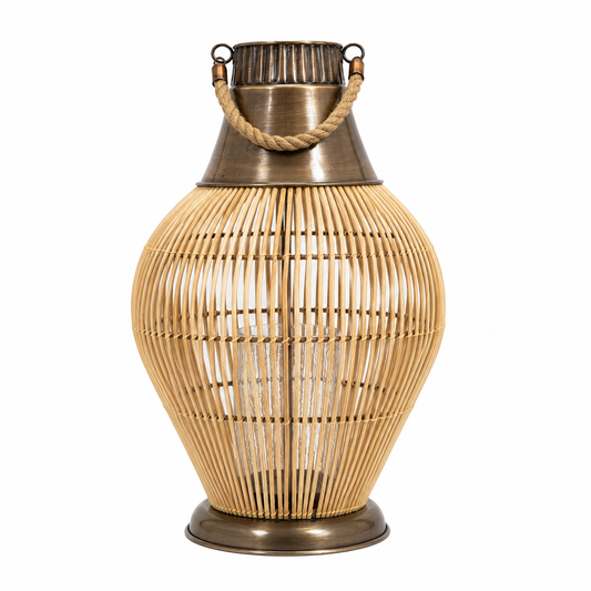 SENSE BAMBOO LANTERN BRASS
