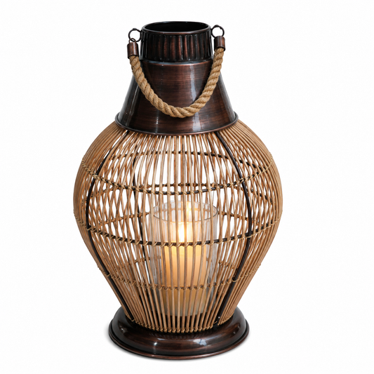SENSE BAMBOO LANTERN Vintage Kupfer