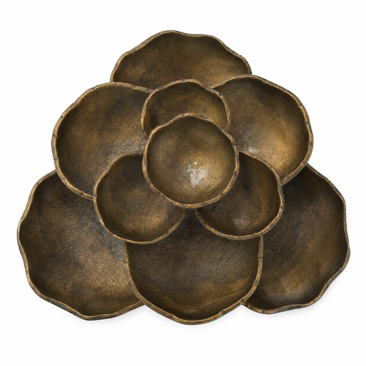 SENSE Decoratieve Bloemschaal Vintage Gold