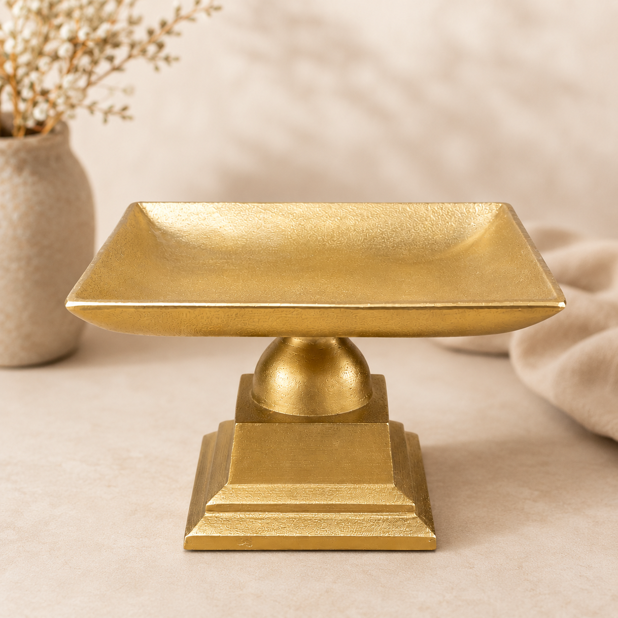 SENSE Decoratieve Schaal op Voet – Goud