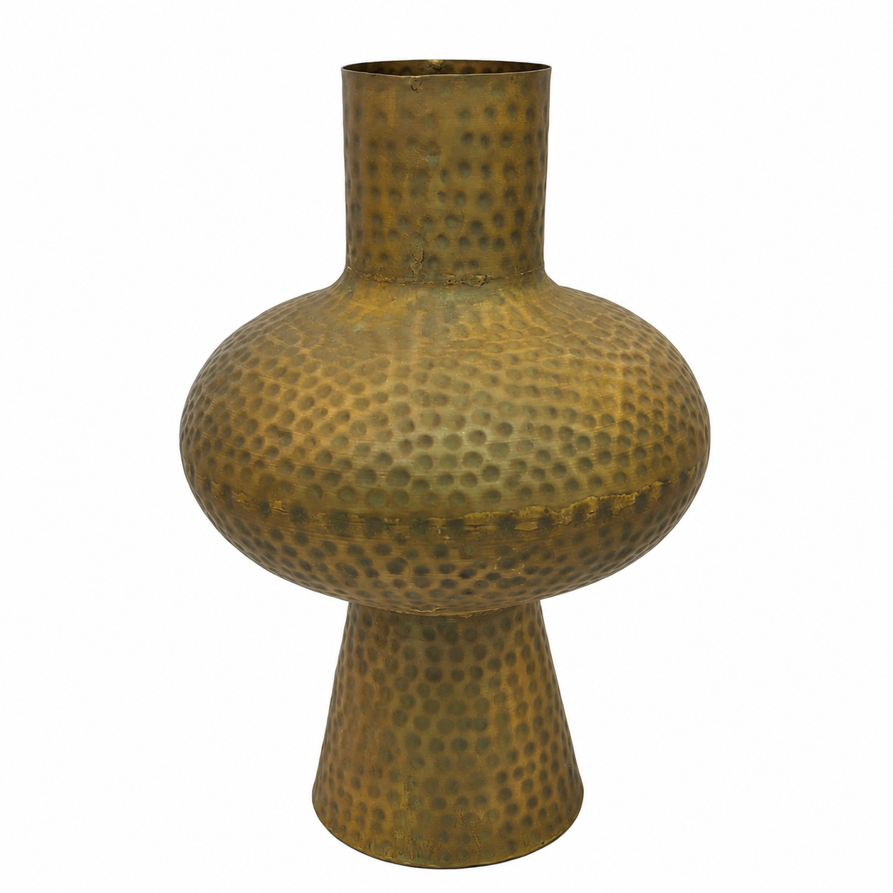SENSE Metalen Vaas Vintage Goud