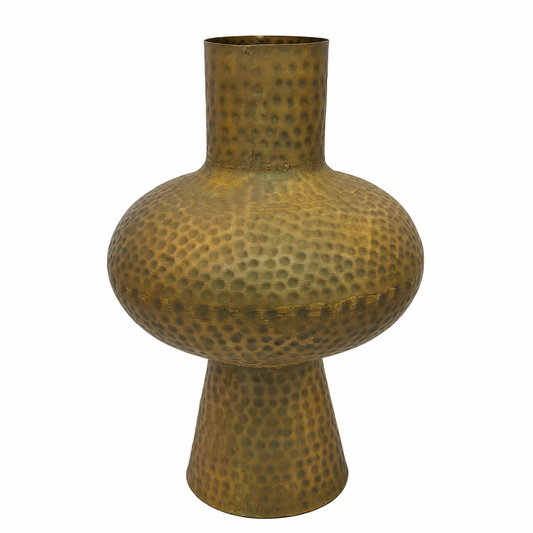 SENSE Metalen Vaas Vintage Goud