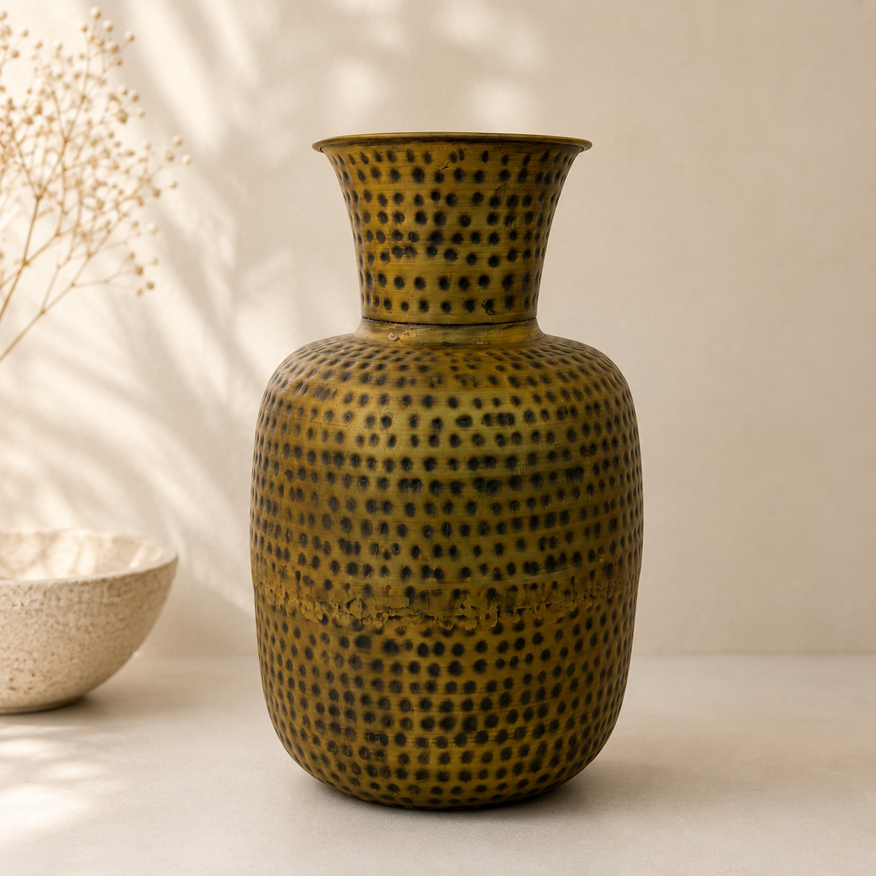SENSE Ibiza Vaas Vintage Goud Sml.