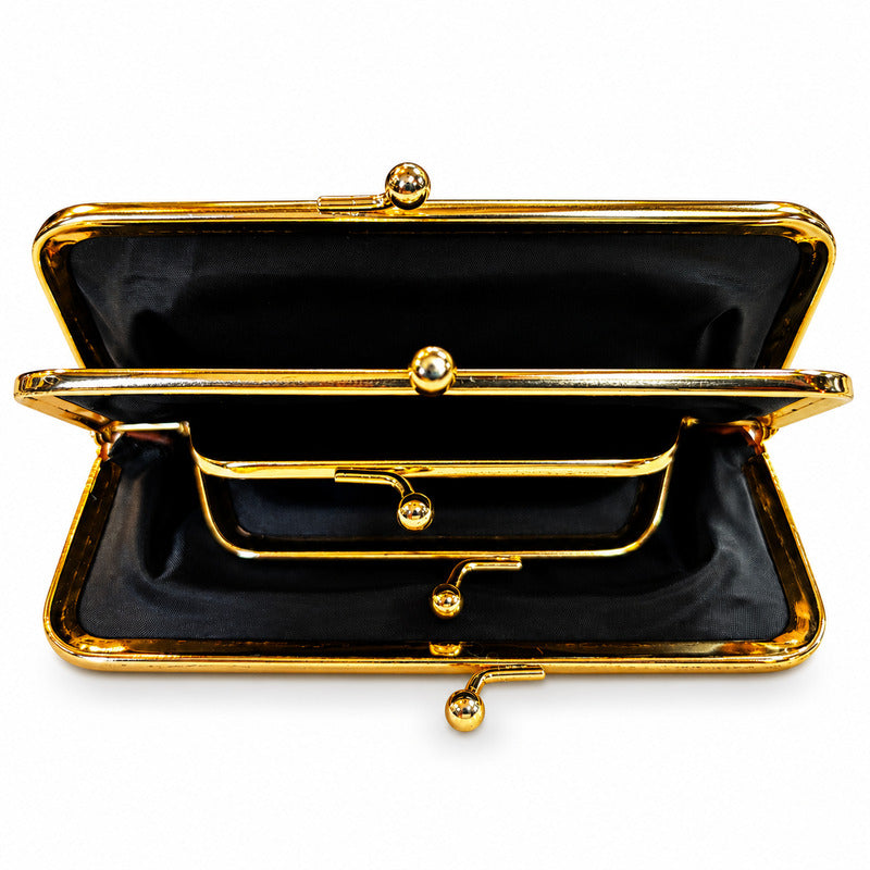 SENSE Knipportemonnee Lamsleer – 16 × 11 cm – Met Binnenvak