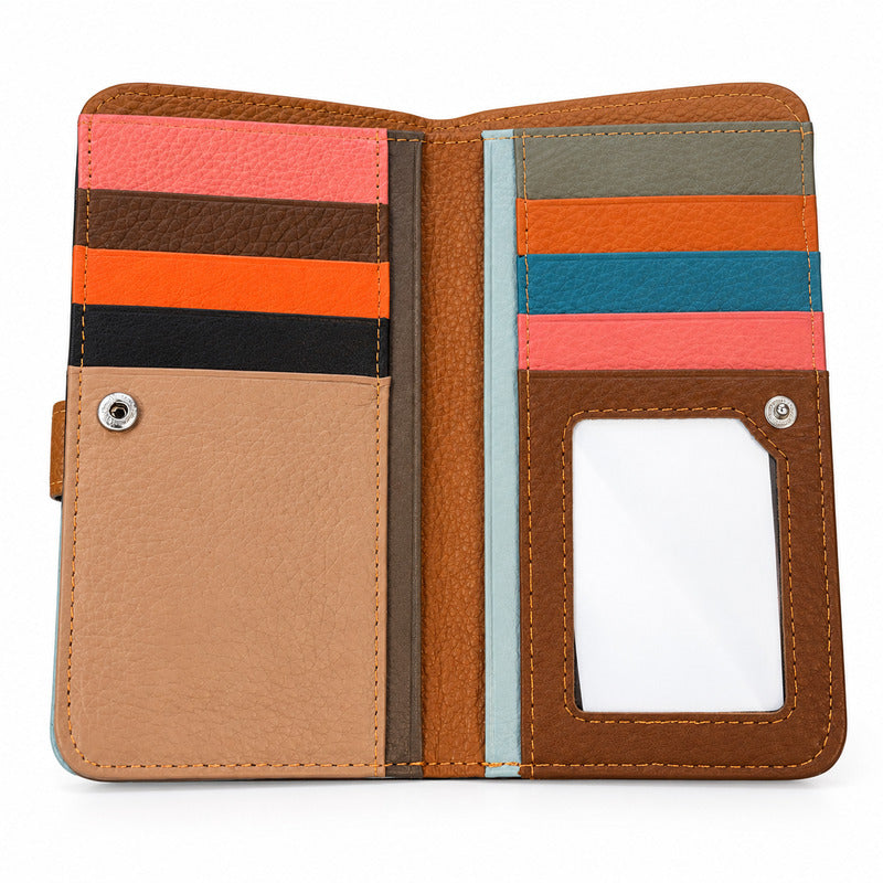 SENSE Geldbörse – Patchwork Multicolor – Spaltleder