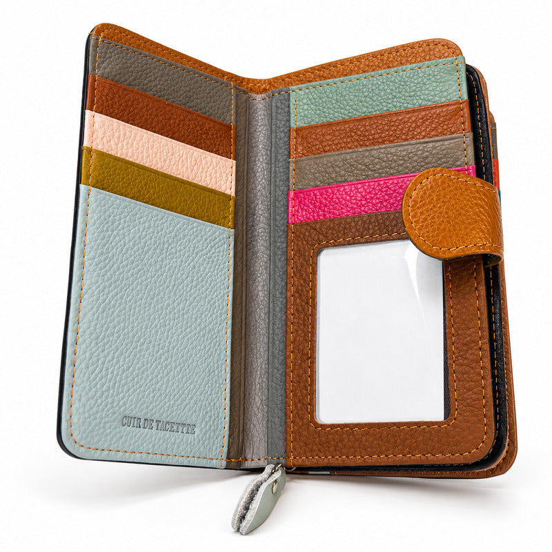 SENSE Geldbörse – Patchwork Multicolor – Spaltleder