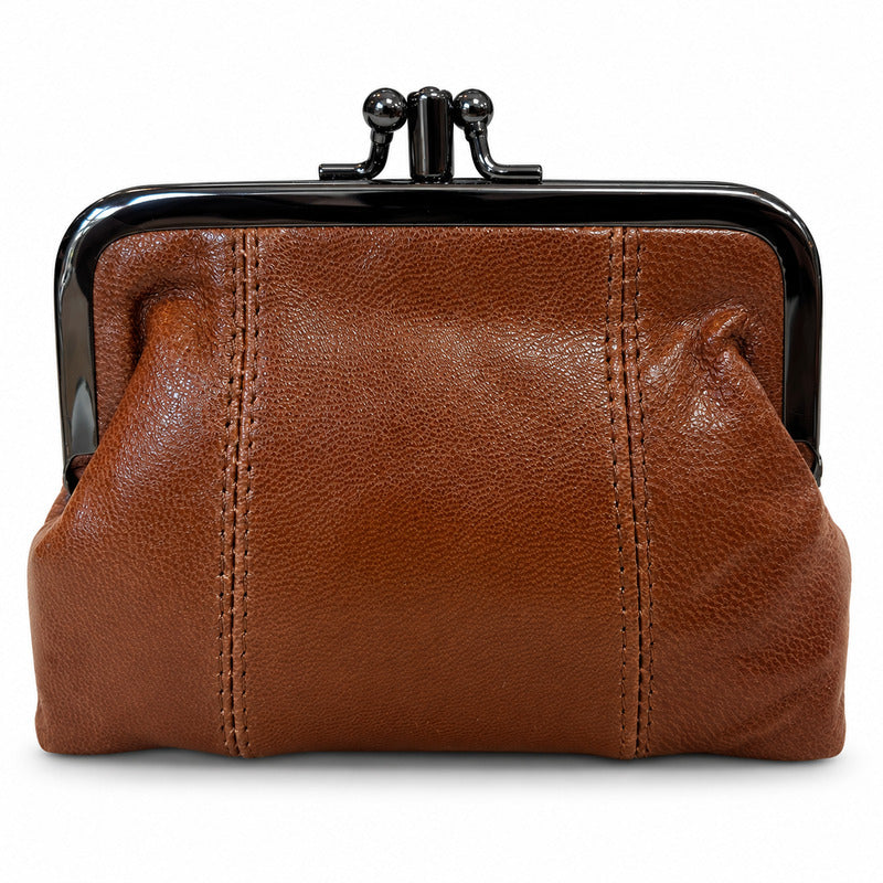 SENSE Knipspromonoi Lammleder – 13 × 10 cm – Doppelte Knipsverschluss