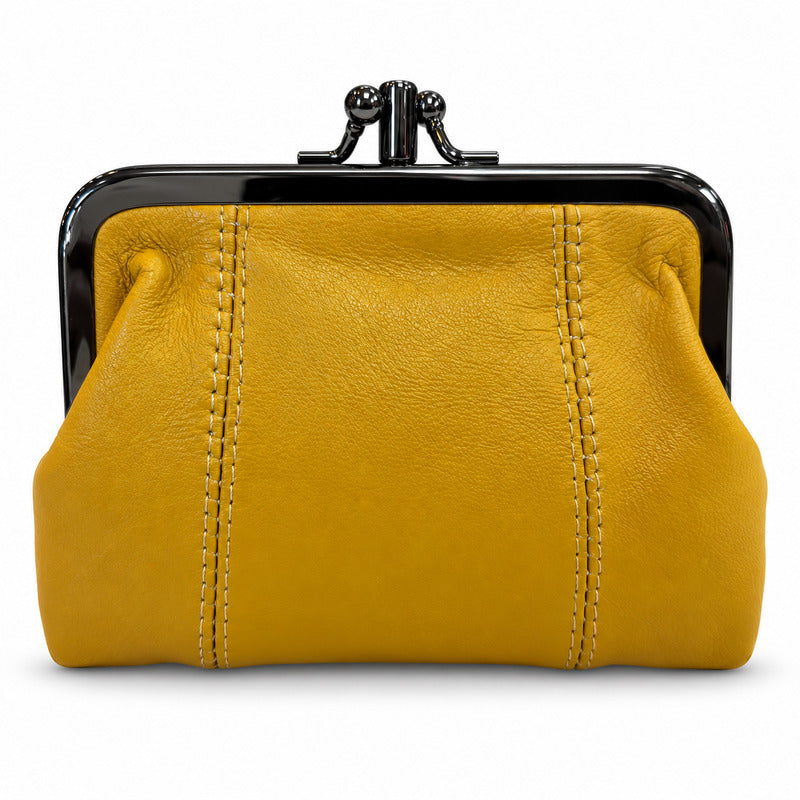SENSE Knipspromonoi Lammleder – 13 × 10 cm – Doppelte Knipsverschluss