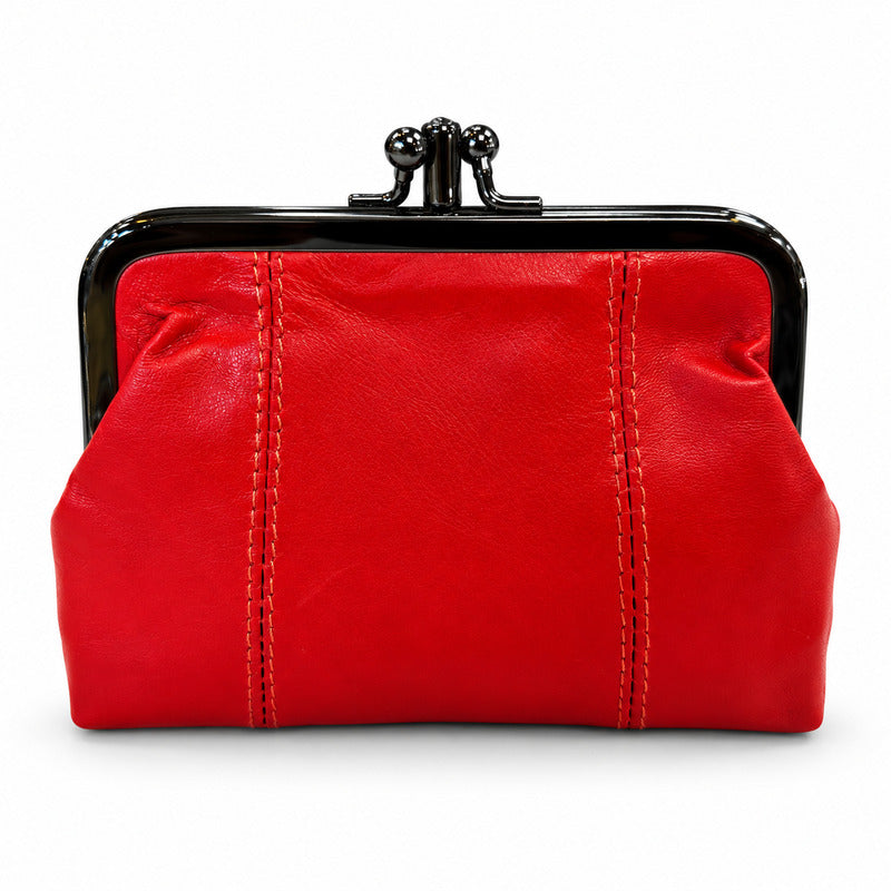 SENSE Knipspromonoi Lammleder – 13 × 10 cm – Doppelte Knipsverschluss
