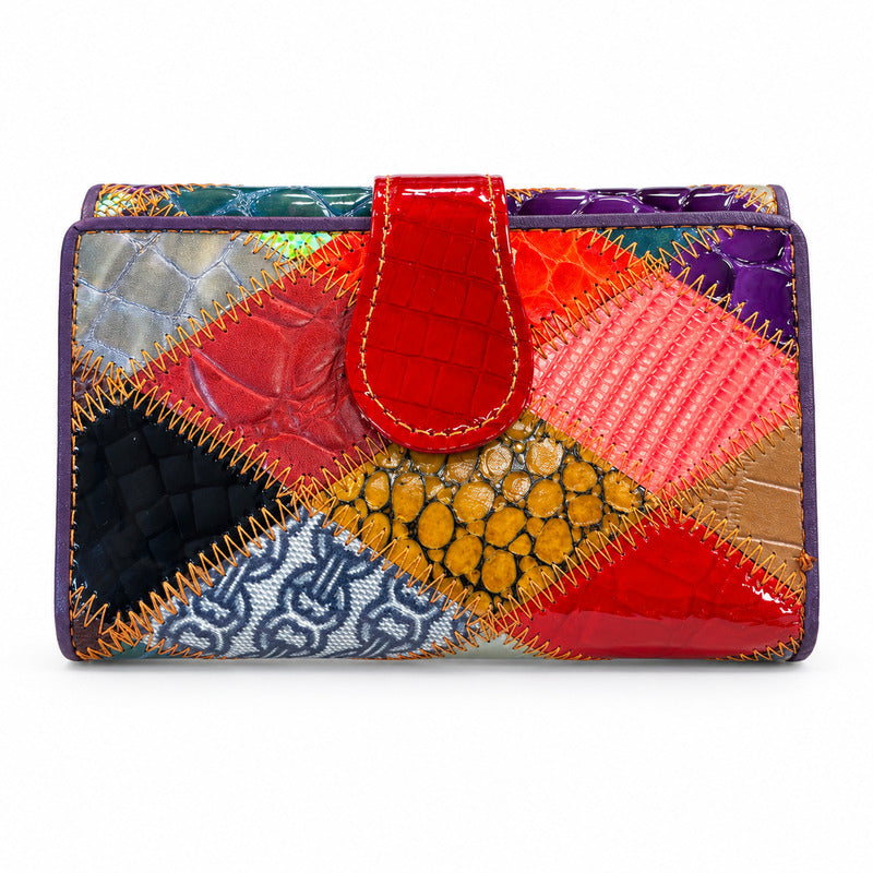SENSE Portemonnee Patchwork Multicolor – 26 cm
