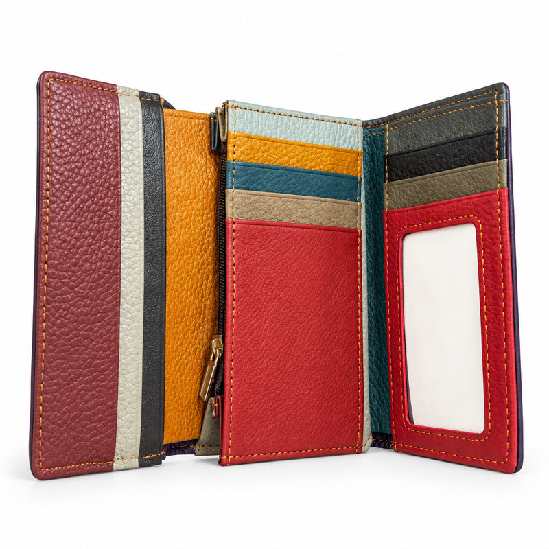 SENSE Portemonnee Patchwork Multicolor – 26 cm