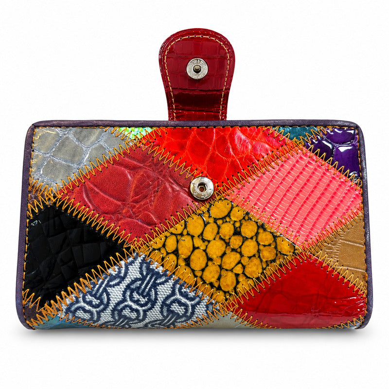 SENSE Portemonnee Patchwork Multicolor – 26 cm