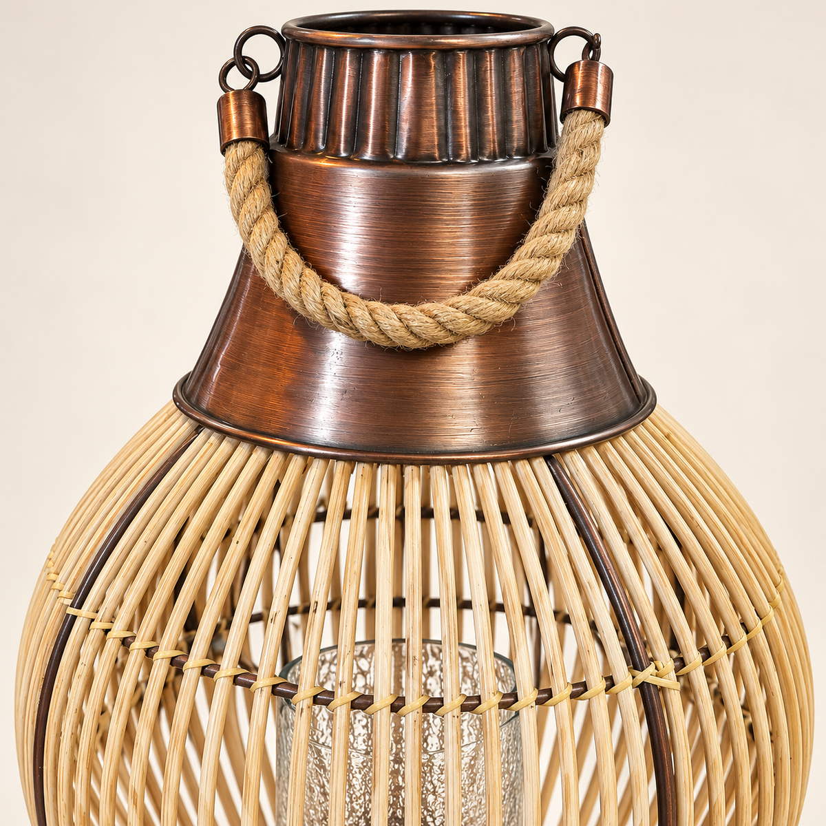 SENSE BAMBOO LANTERN Vintage Copper