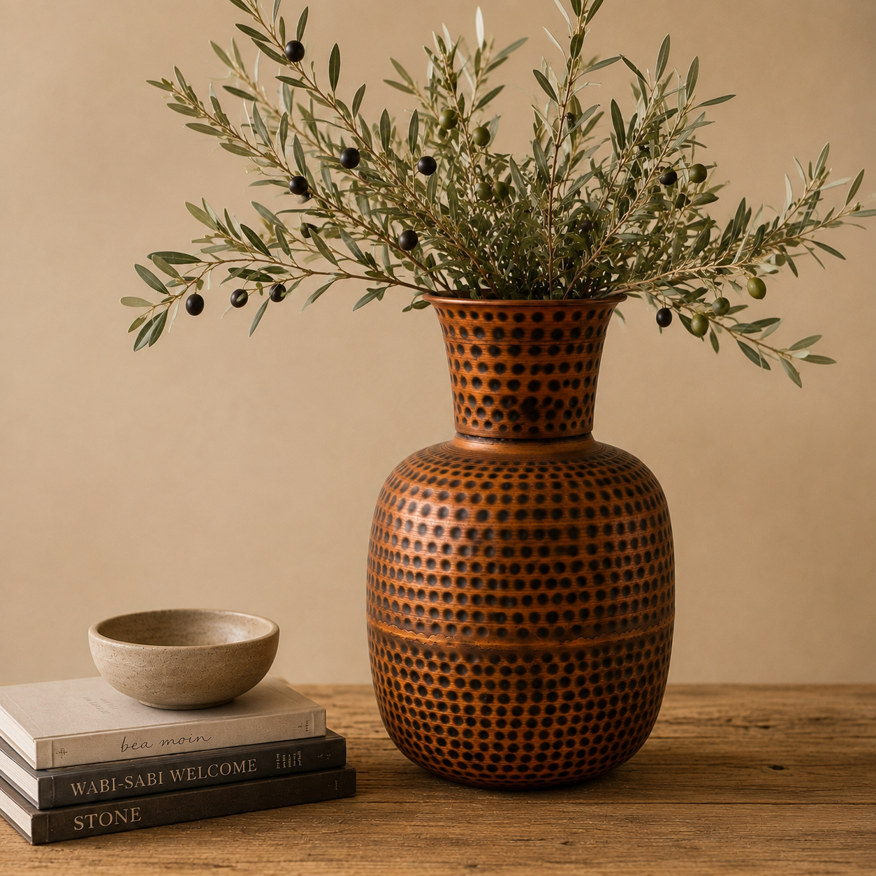SENSE Vase Ibiza Cuivre vintage Grand