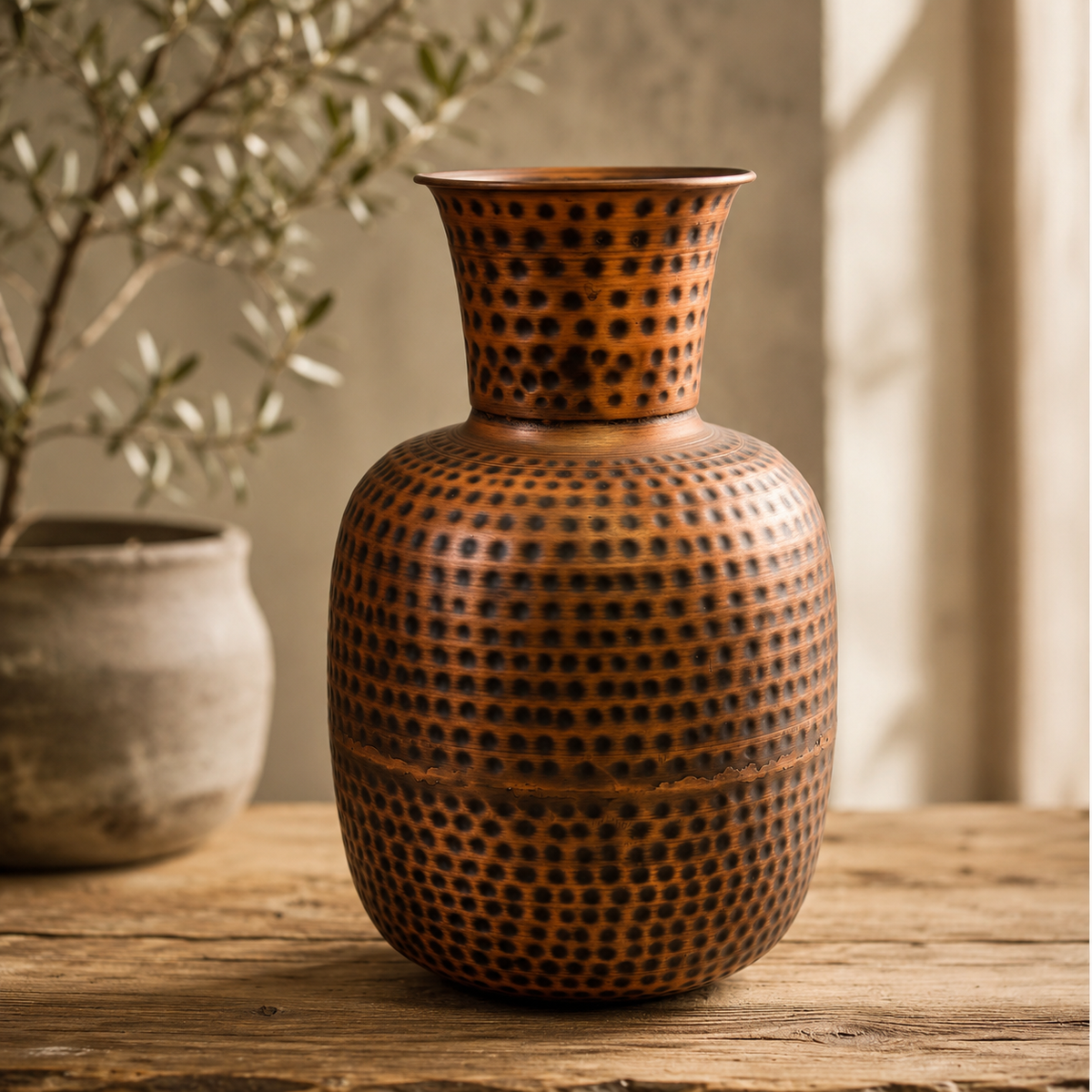 SENSE Vase Ibiza Cuivre vintage Grand