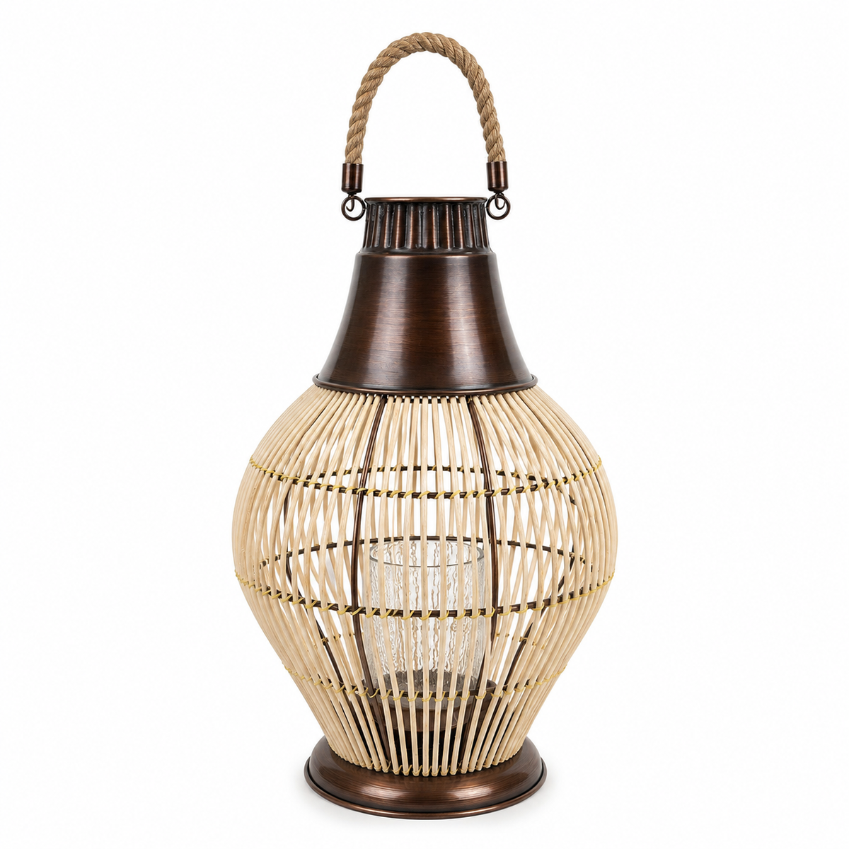 SENSE BAMBOO LANTERN Vintage Koper